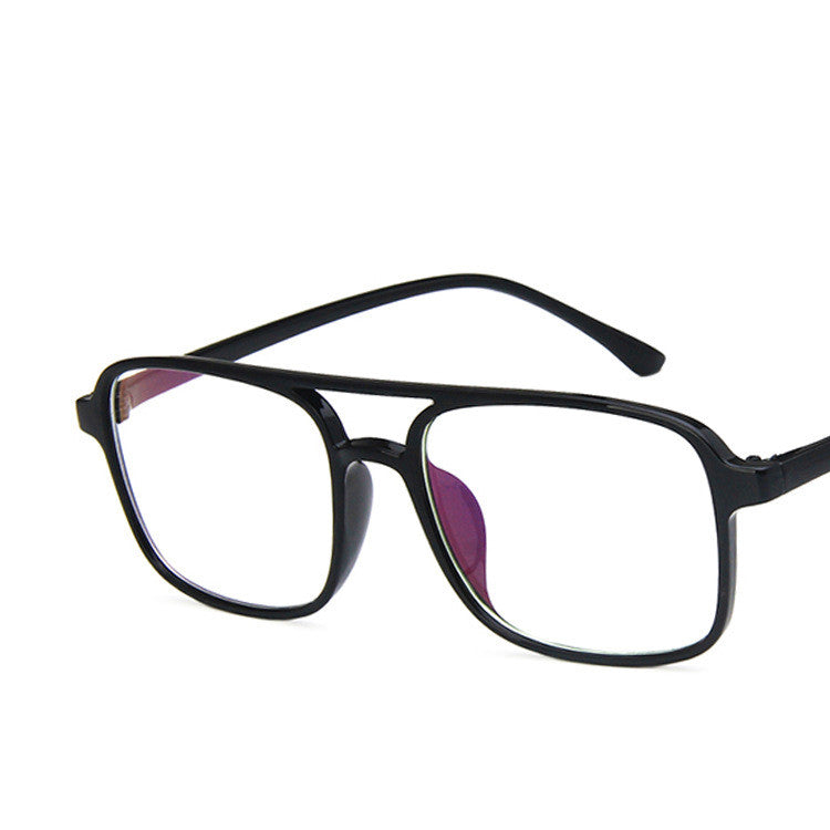 Men's square double beam glasses