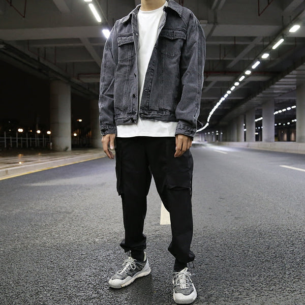 Men's Grey Denim Jacket