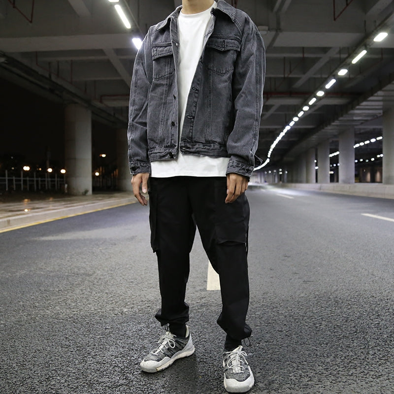 Men's Grey Denim Jacket