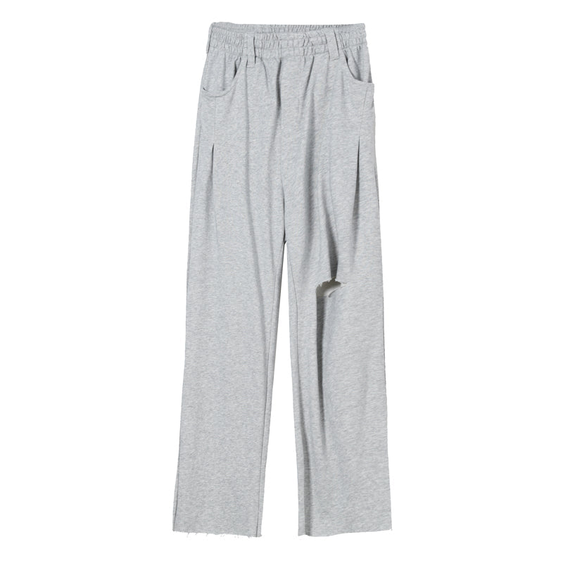 Men's Simple Wide Leg Straight Loose Casual Sweatpants