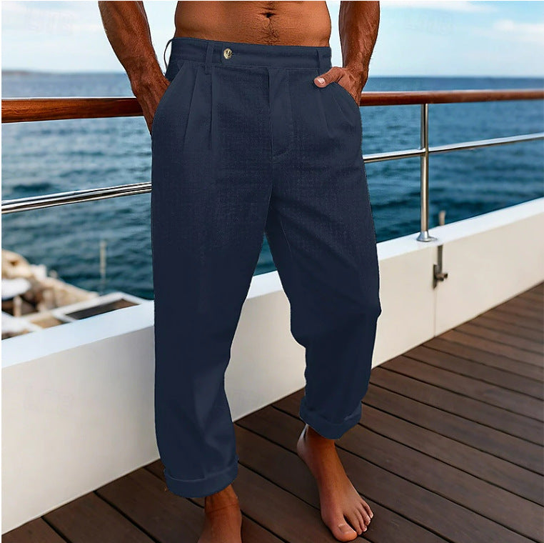 Men's Flat Comfortable Breathable Trousers