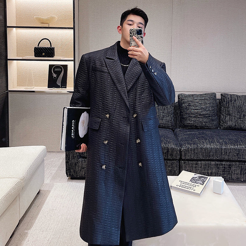 long Windbreaker Trench coat men