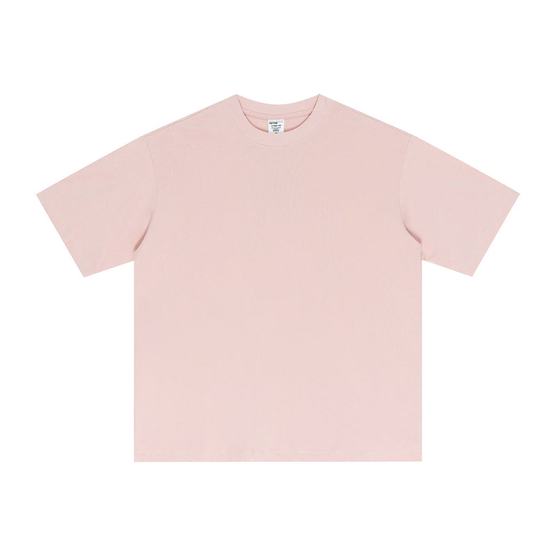 Street Long-staple Cotton Solid Color Short Sleeve t-shirt
