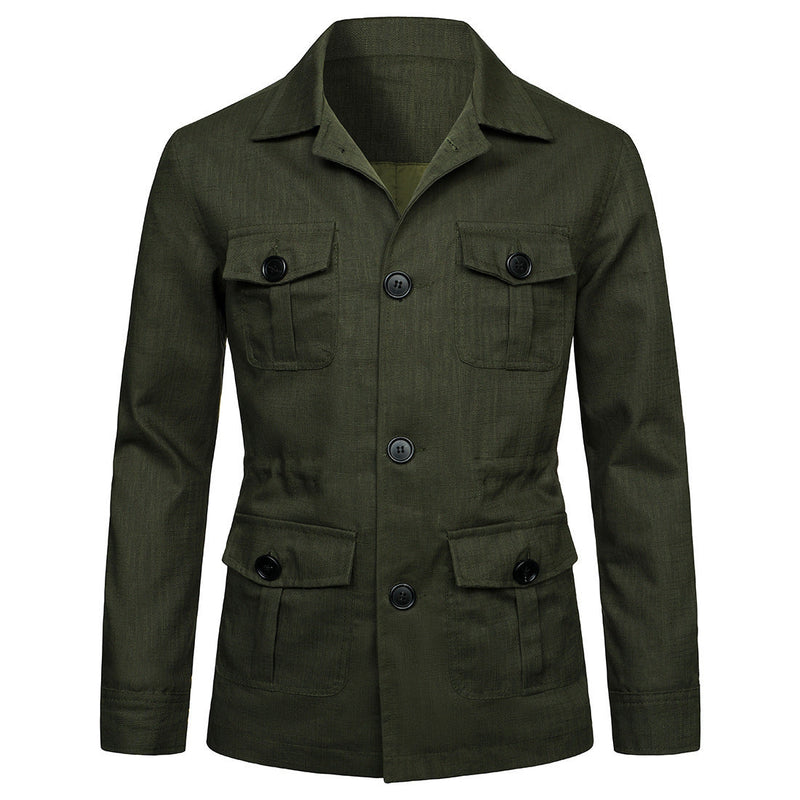 Linen Jacket British Retro Gentry