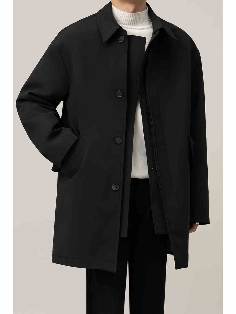 Mid-length Men's Duster Casual Loose Jacket