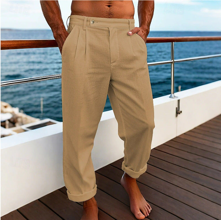 Men's Flat Comfortable Breathable Trousers