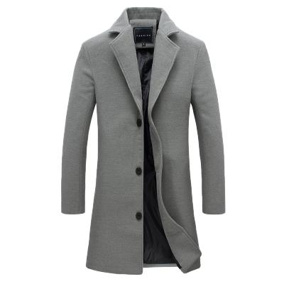 Wool & Blend slim fit trench coat