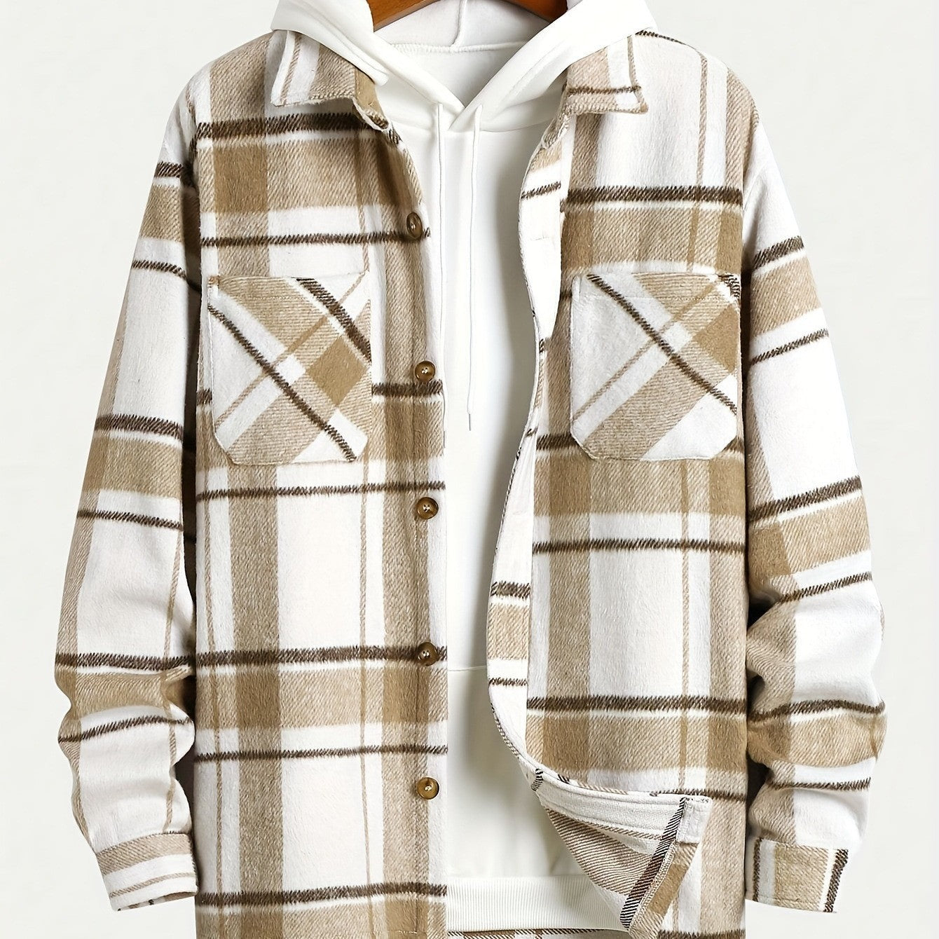 Men's Lapel Thickening shirt