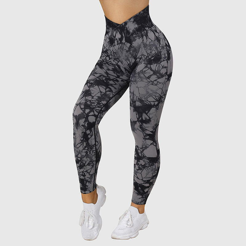 Tie Dye Leggings Women Yoga Pants Push Up Sport Fitness Running Gym Leggings