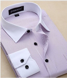 Men Business Long Sleeve Shirts