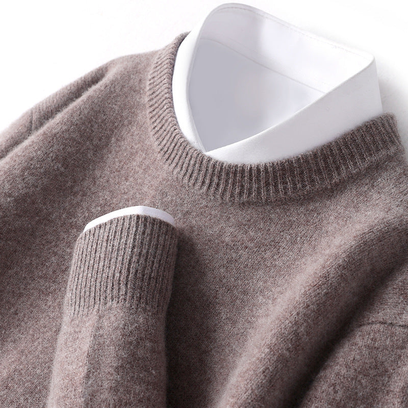 Men's Thickened Pullover Sheep Fur Sweater