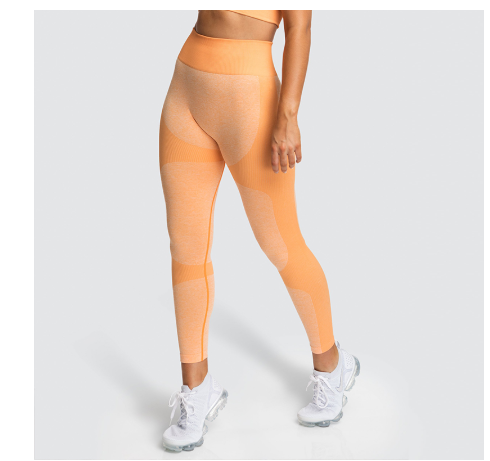 hot girl seamless knitting hips moisture wicking yoga pants