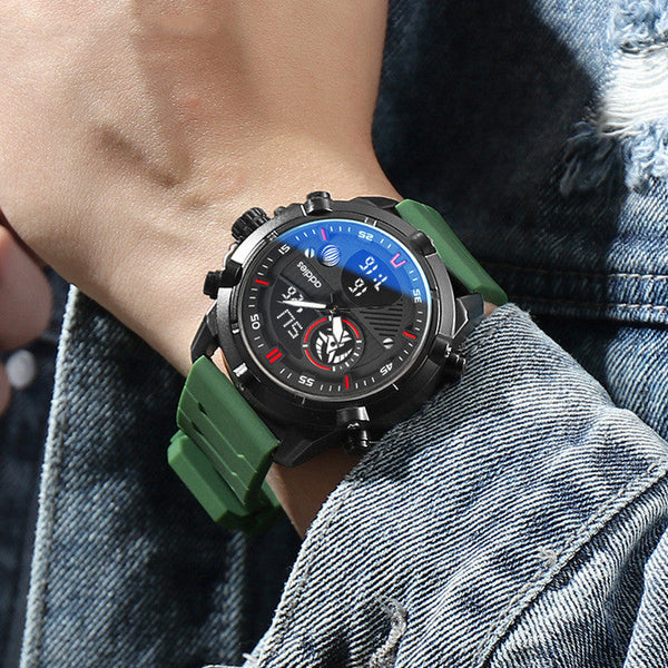 Men Sports Water Luminous Metal Watch