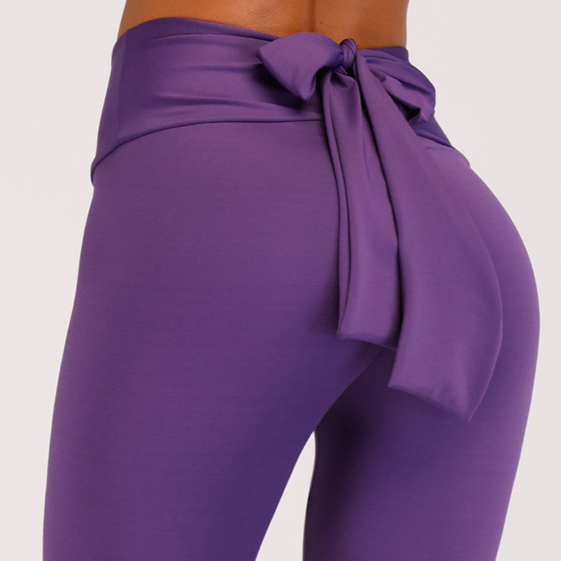 sexy girl tight-fitting slim hip sports fitness leggings yoga pants