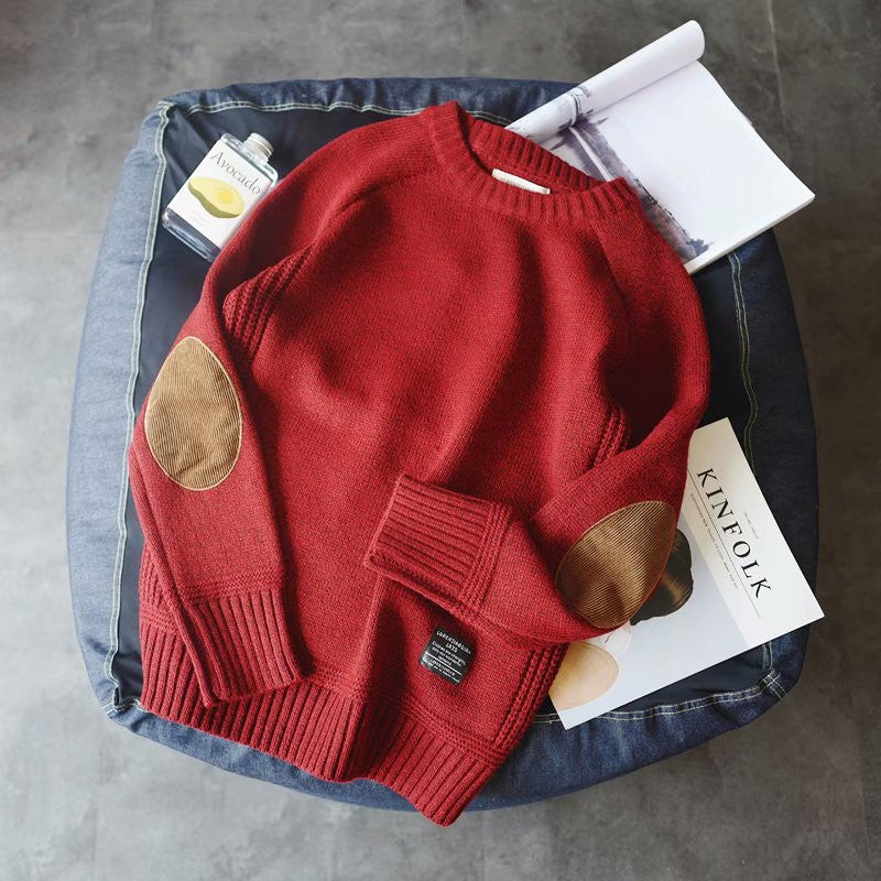 Slim Men's Knit Bottoming sweatshirt