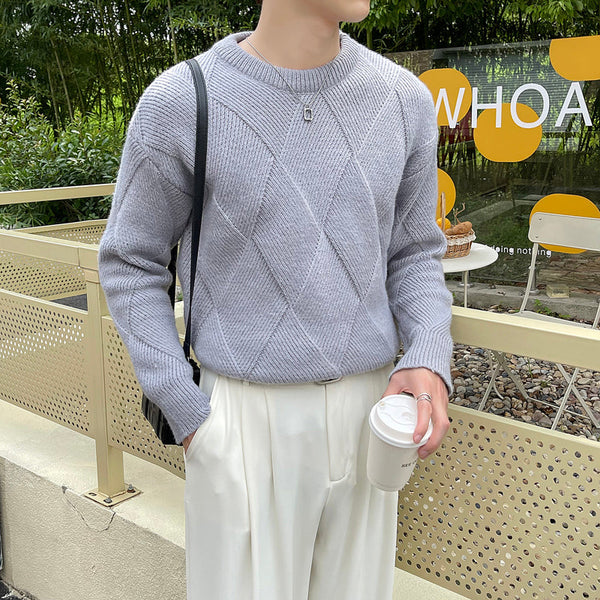 New Autumn Winter Round Neck Long Sleeve Knit Tops