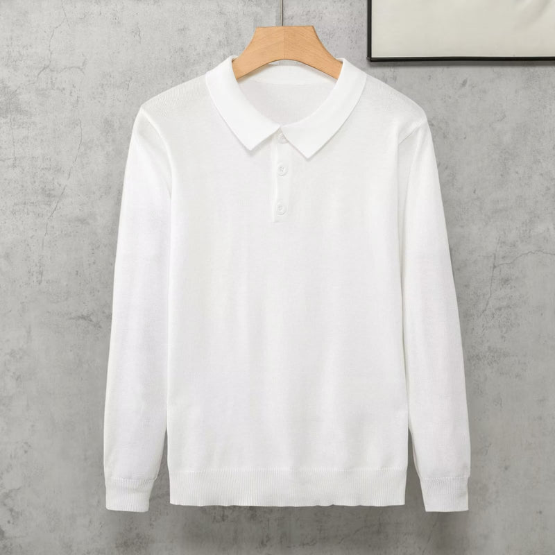 Japanese Style Simple Lapel Knitwear sweater
