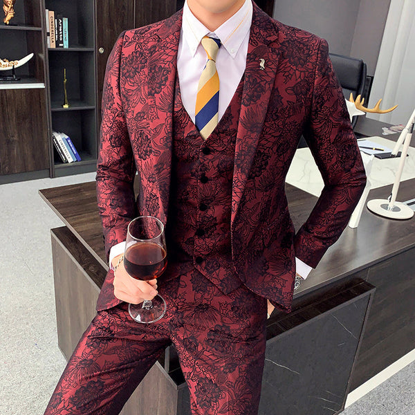 Groom Wedding Dress Suit Three-Piece