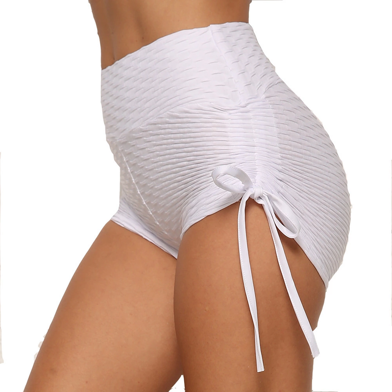 sexy Stitching Slim-Fit Yoga Pants Three-Point Bow Shorts