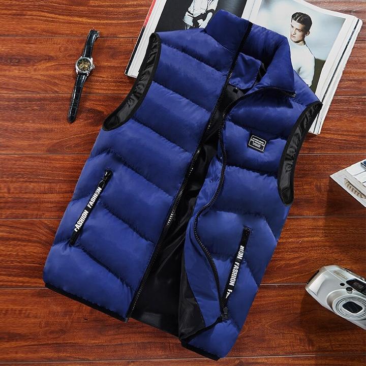 Loose large size casual men's winter vest