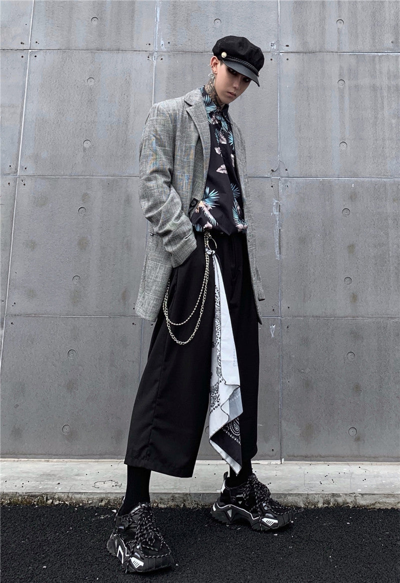 loose long sleeve suit for men