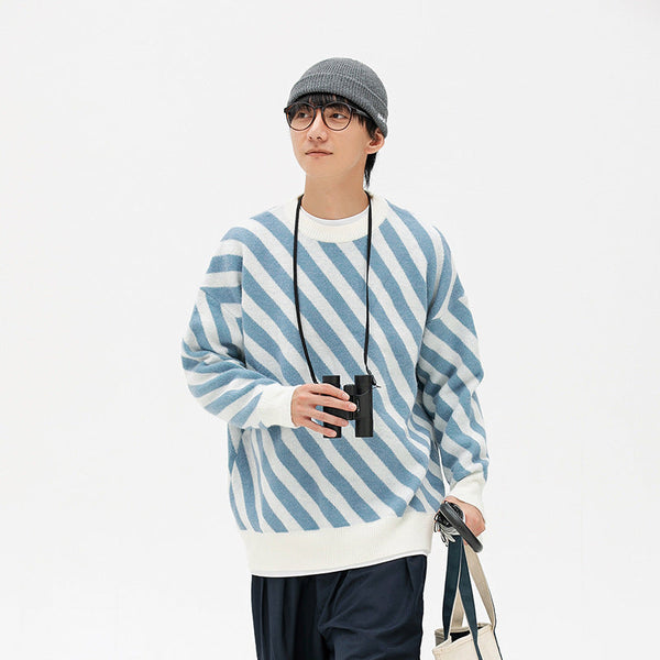 Pullover Loose Trendy Men's Knitted Sweater