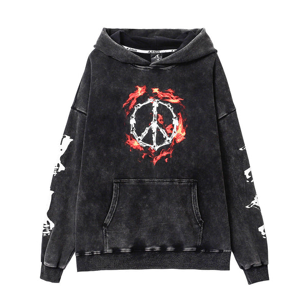 Peace Hooded sweater men