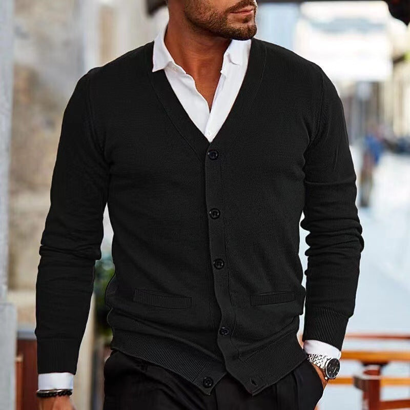 Men's  Autumn And Winter Sweater Coat