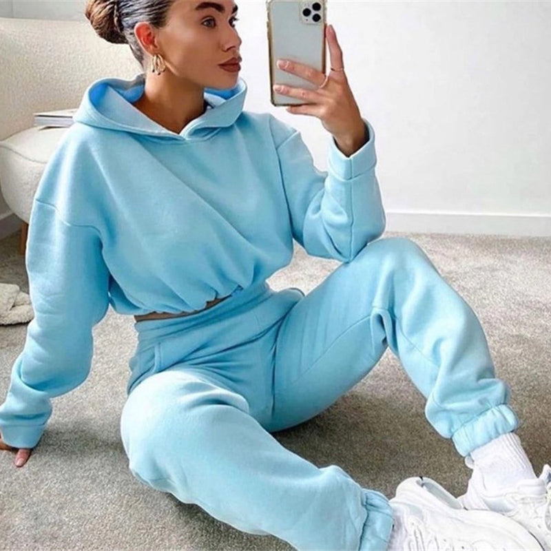 Women 2 Piece Sweatsuits Tracksuits Sexy Long Sleeve