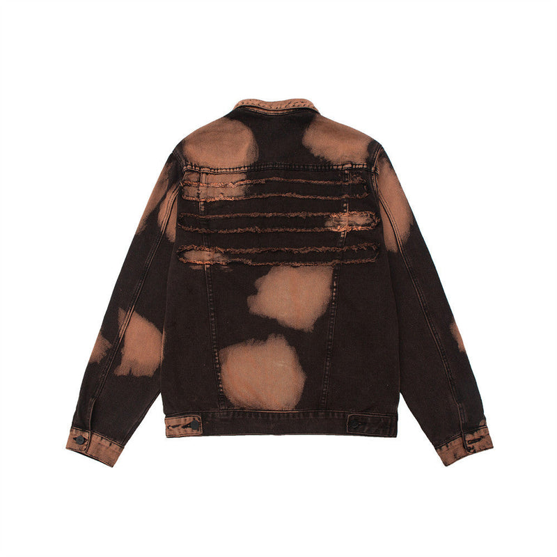 Letter Print Tie Dye Jacket men and women