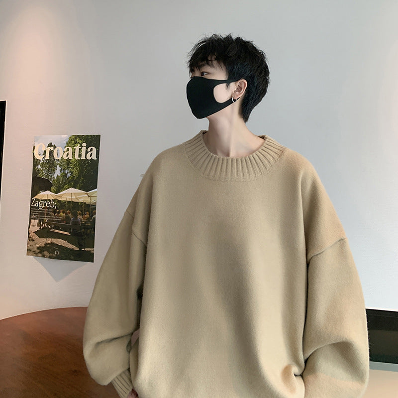 Spring And Autumn Loose And Idle Solid Color Sweater