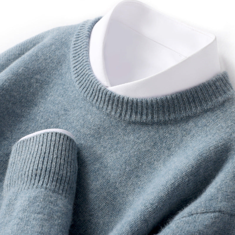 Men's Thickened Pullover Sheep Fur Sweater