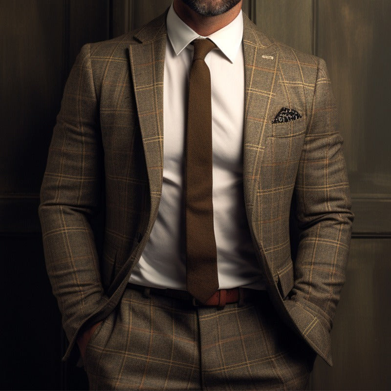 Design Retro Plaid suit