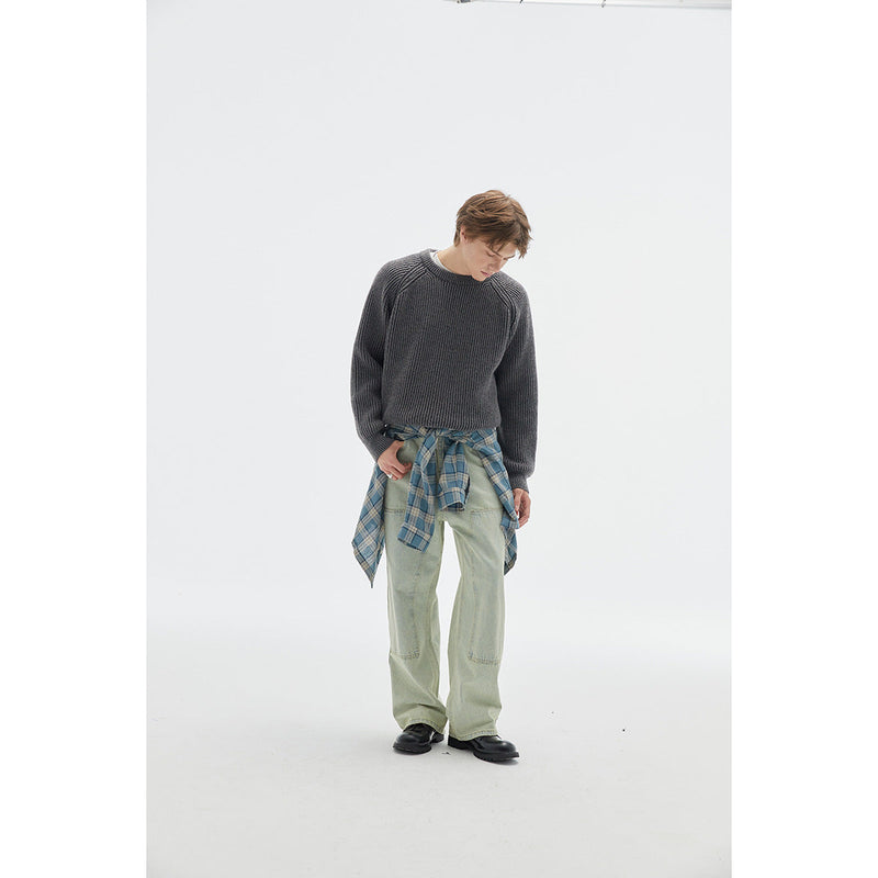 Retro Brocade Sweater Men