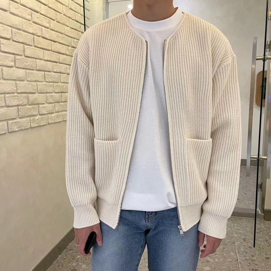 Knitted Cardigan Men's Sweater