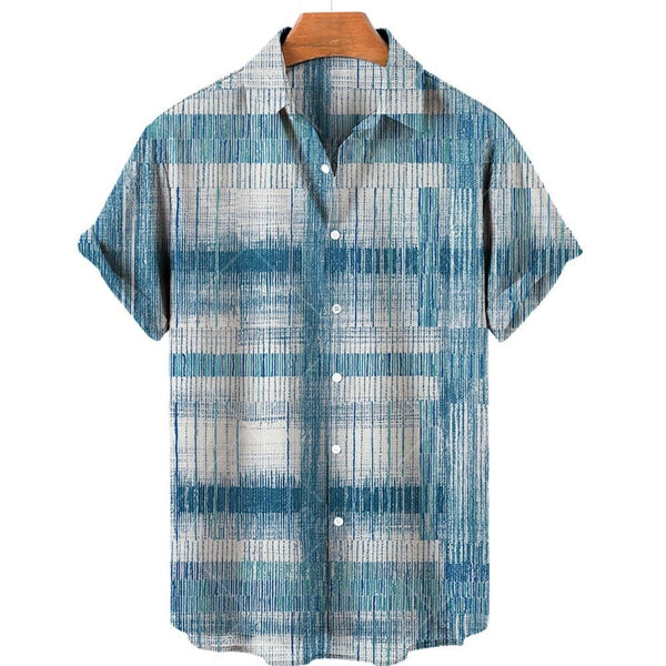 Men's Casual Printing Short Sleeve Shirt
