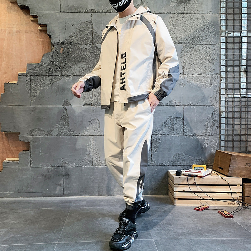 Workwear jumpSuit Men With Handsome Autumn Casual Sportswear Jacket