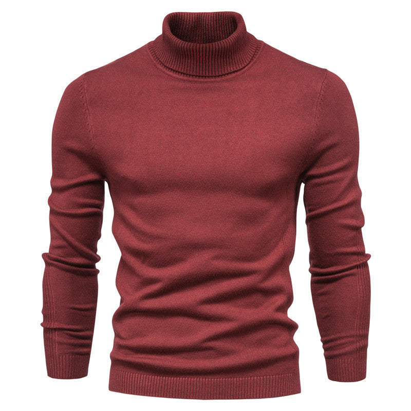 Men's Solid Color Pullover Sweater
