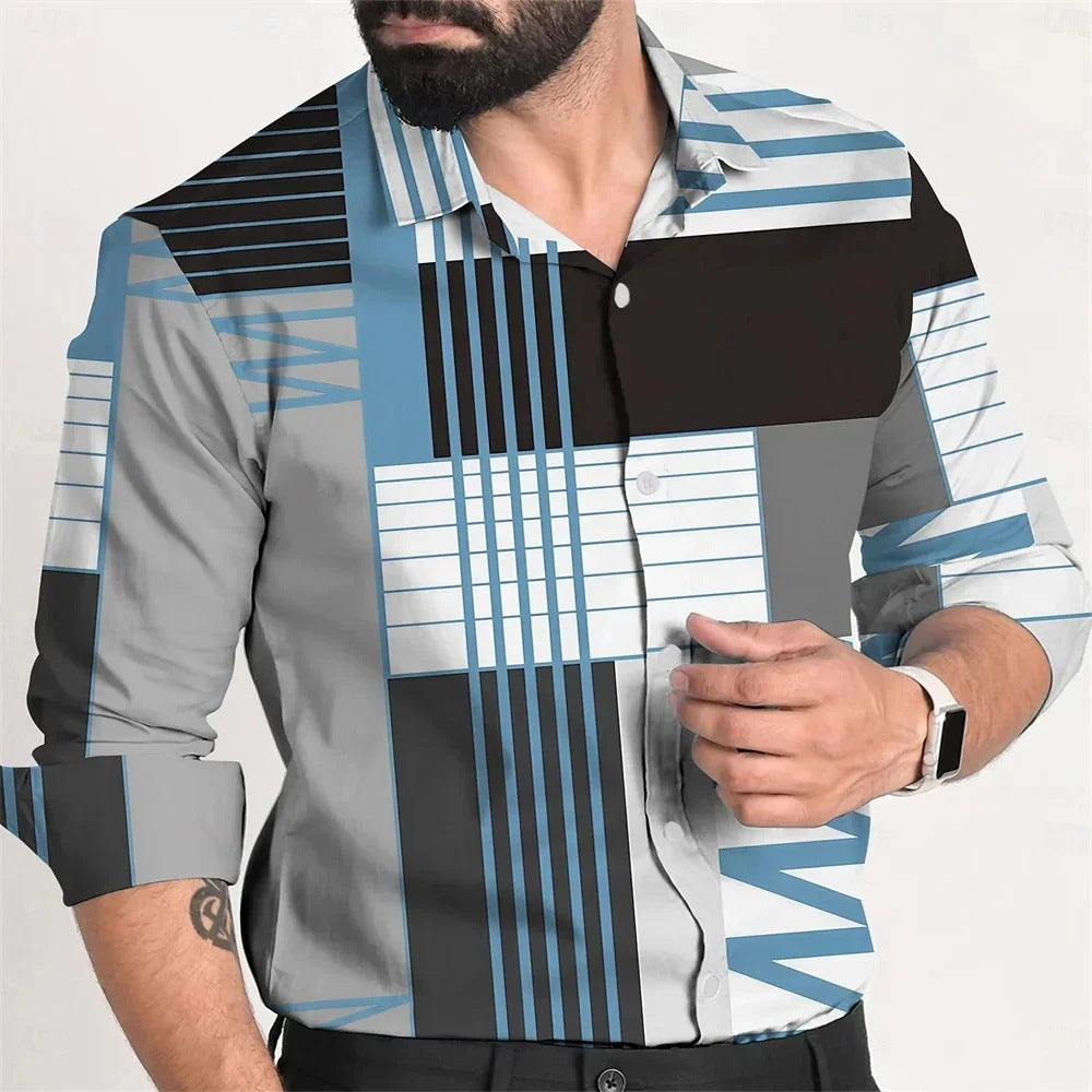 Single Breasted All-matching Shirt Men