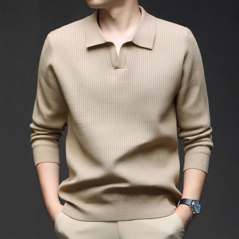 Men's Autumn Simple Casual All-match Loose Inner Wear Bottoming Sweater