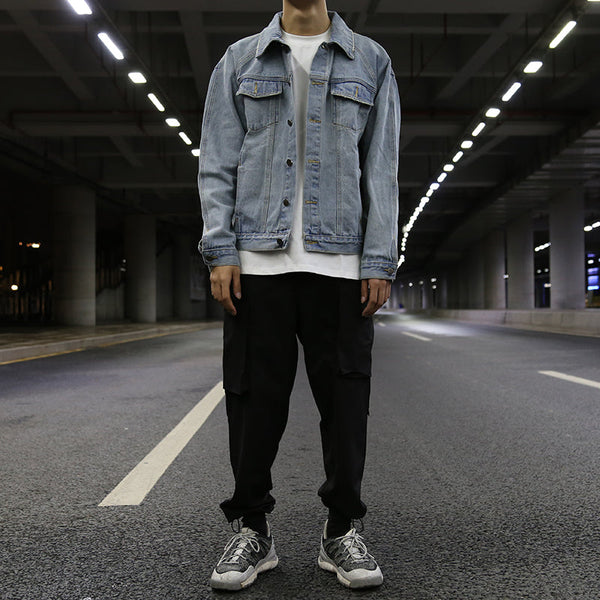 Men's Grey Denim Jacket