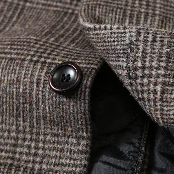 Heavy woolen overcoat men