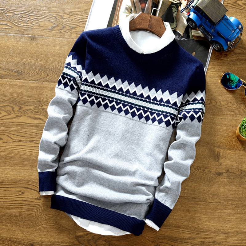 new round neck pullover sweater