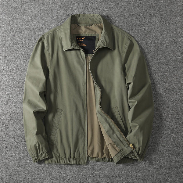 Washed Pure Cotton Solid Color jacket