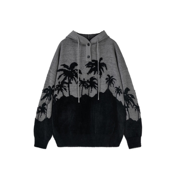Coconut Tree Hooded Sweater