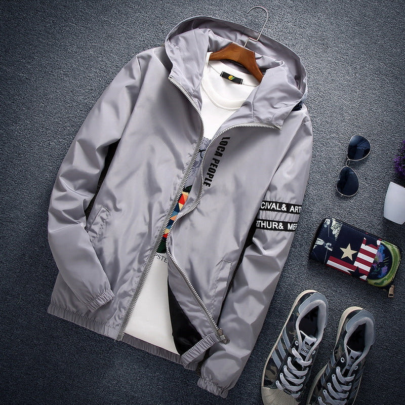 Men's Hooded Light Weight Jacket