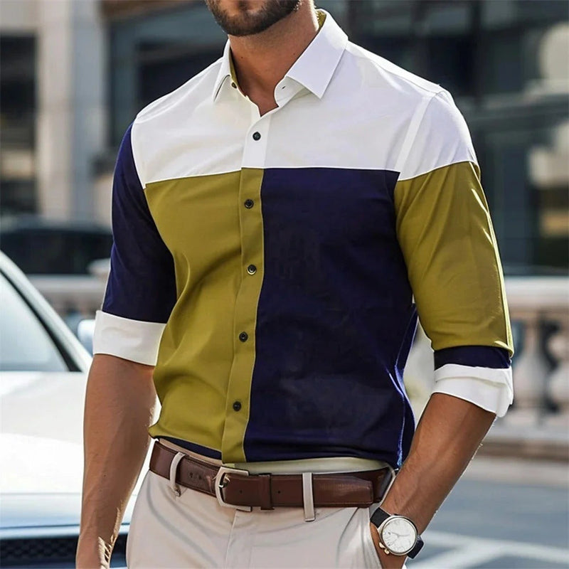 Single Breasted All-matching Shirt Men