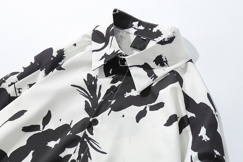 floral Long-sleeved shirt