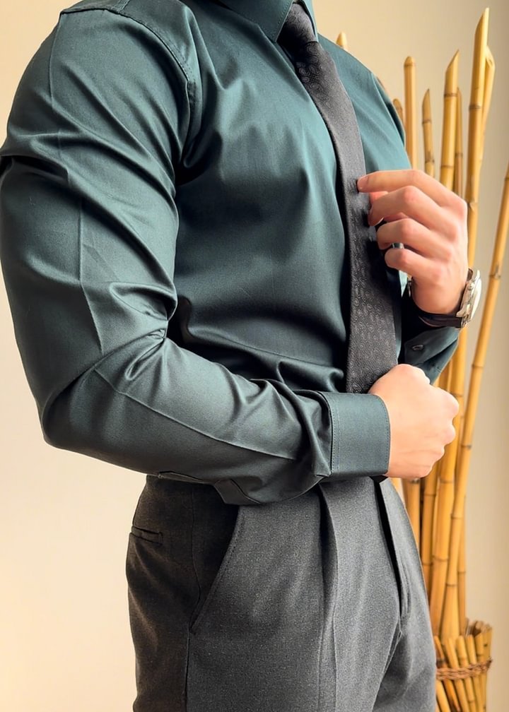 Men's Long Sleeve slim Shirt
