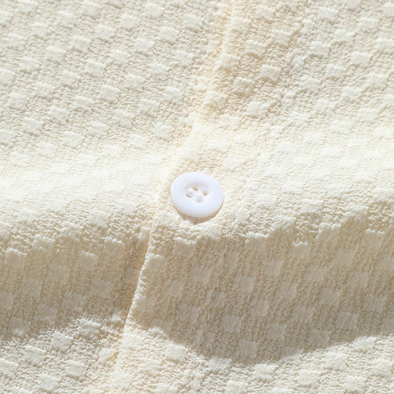 Summer Men's Breathable Casual Stand Collar Shirt